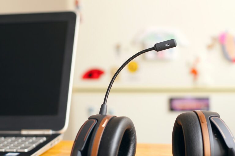 KI im Kundenservice: Mitarbeiterin mit Headset neben einem Chatfenster