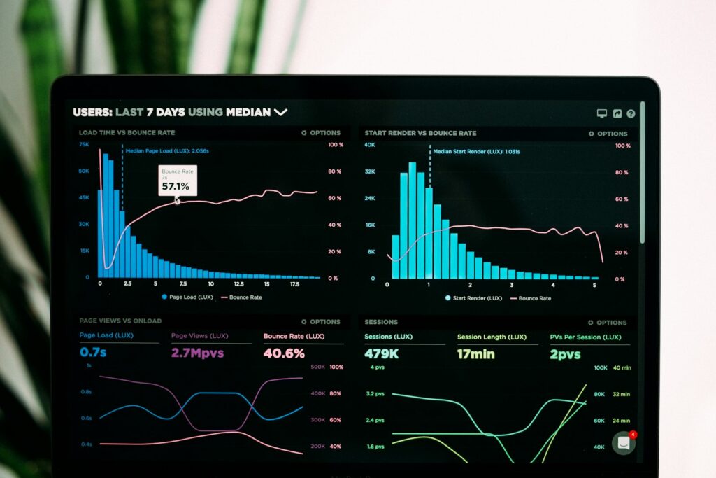 Unternehmenskultur messen: Kennzahlen wie Fluktuation und eNPS in einem Dashboard auf dem Laptop